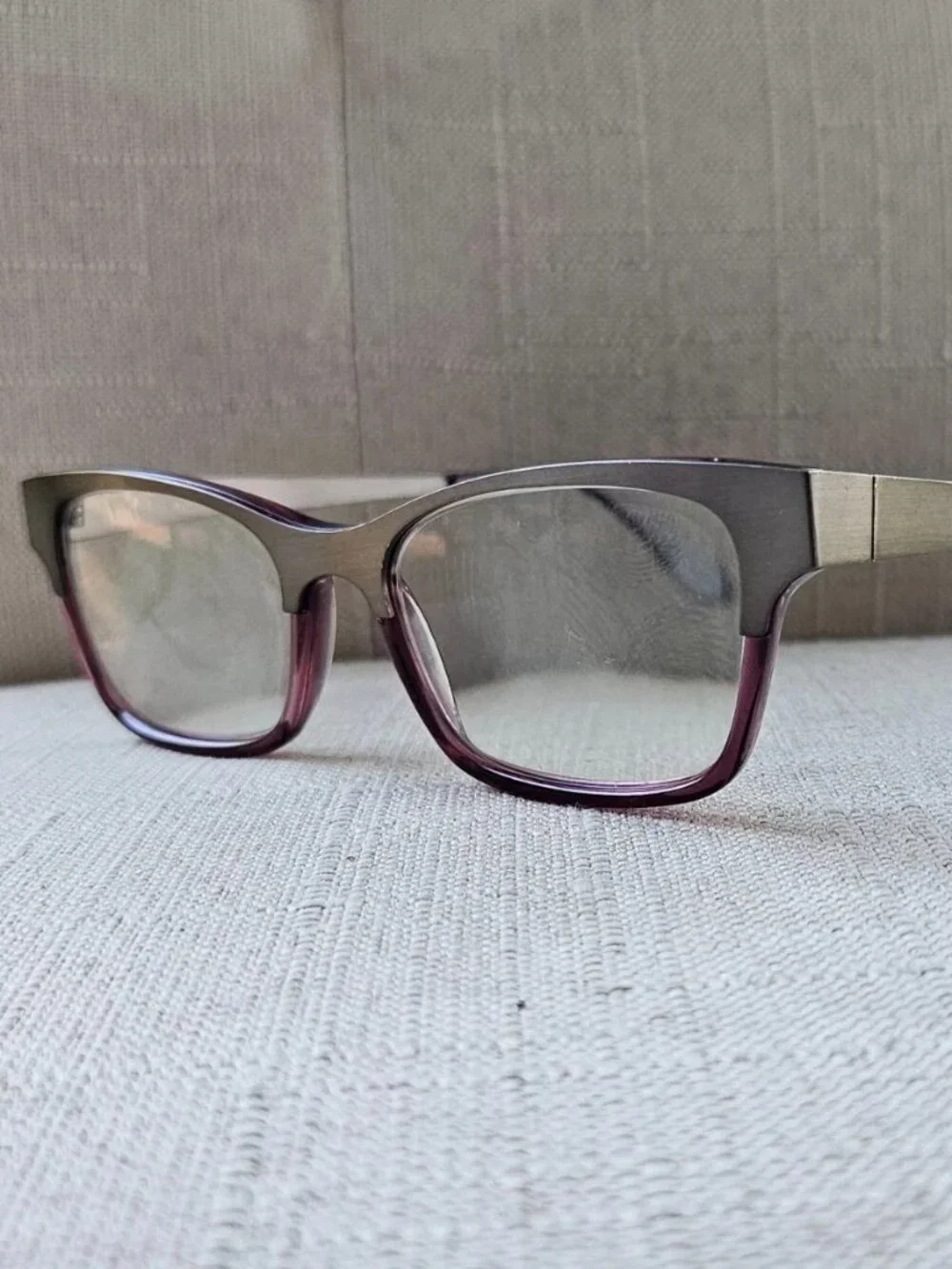 Vintage See Women Eyeglasses Frame Red/Gunmetal Tone Eyewear SEE5364 Glasses